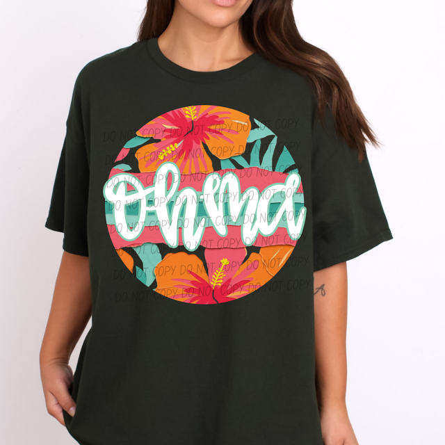 Tropical Mother's Day Titles DTF Print