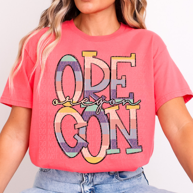 Pastel States DTF Print