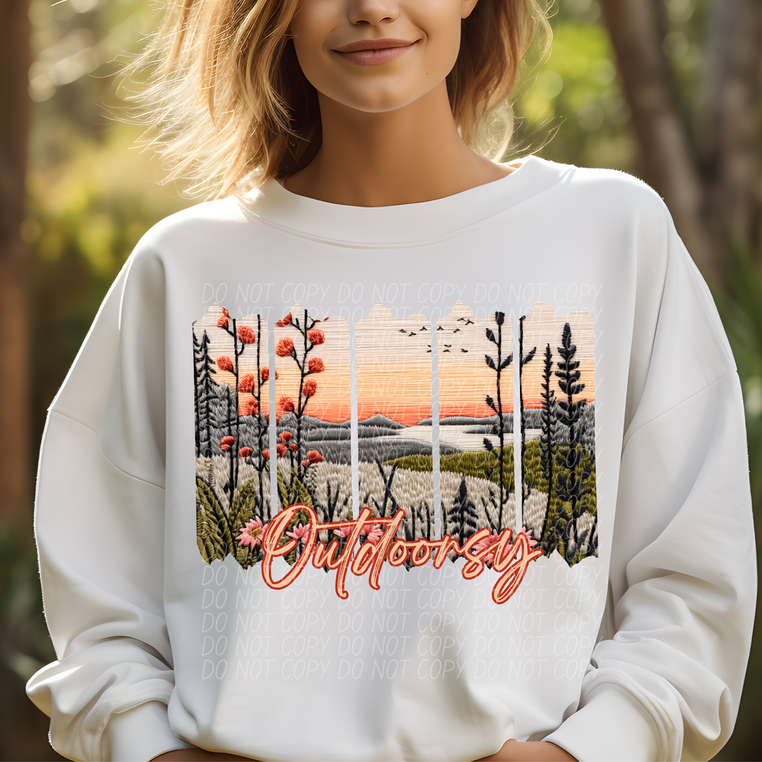 Outdoorsy DTF Print