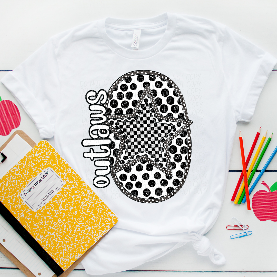 Polka Dot Mascots DTF Print