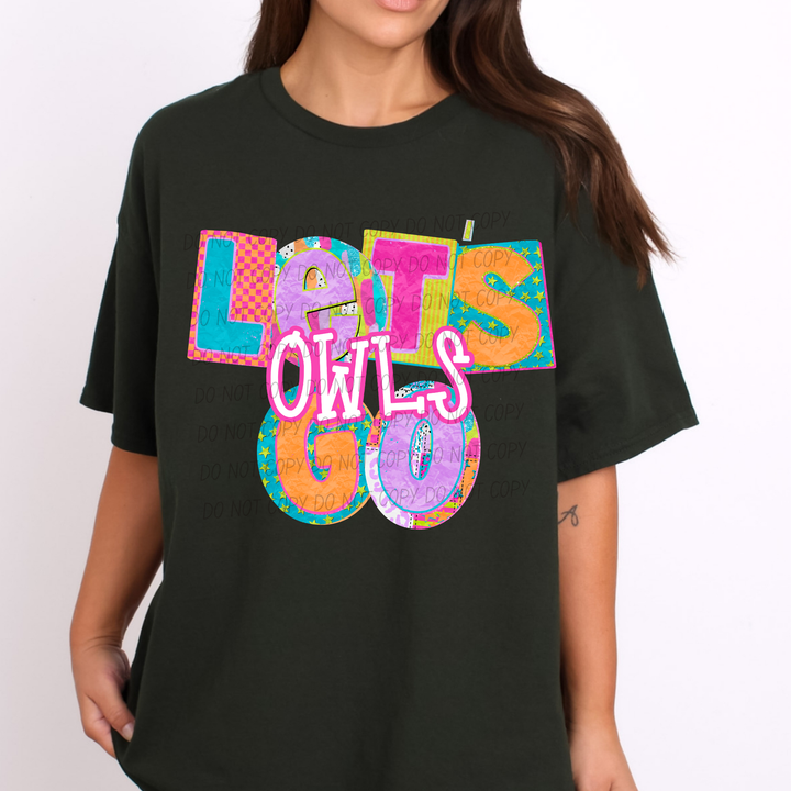 Patchwork Pep Club DTF Print