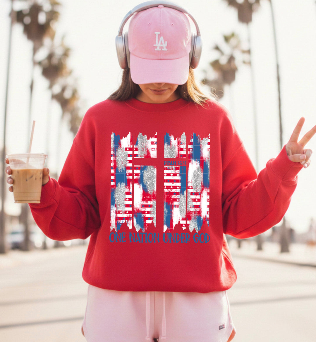 One Nation Under God DTF Print