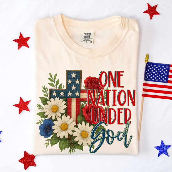 One Nation Under God DTF Print
