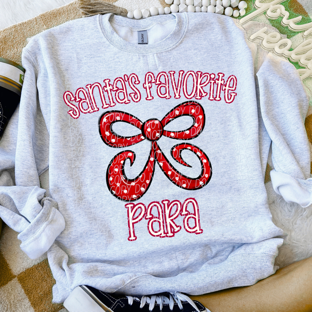 Santa's Favorite Careers DTF Print