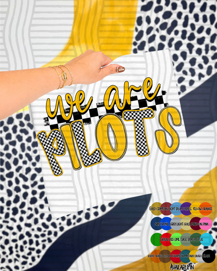 We Are Checker Crush Colors Mascots DTF Print