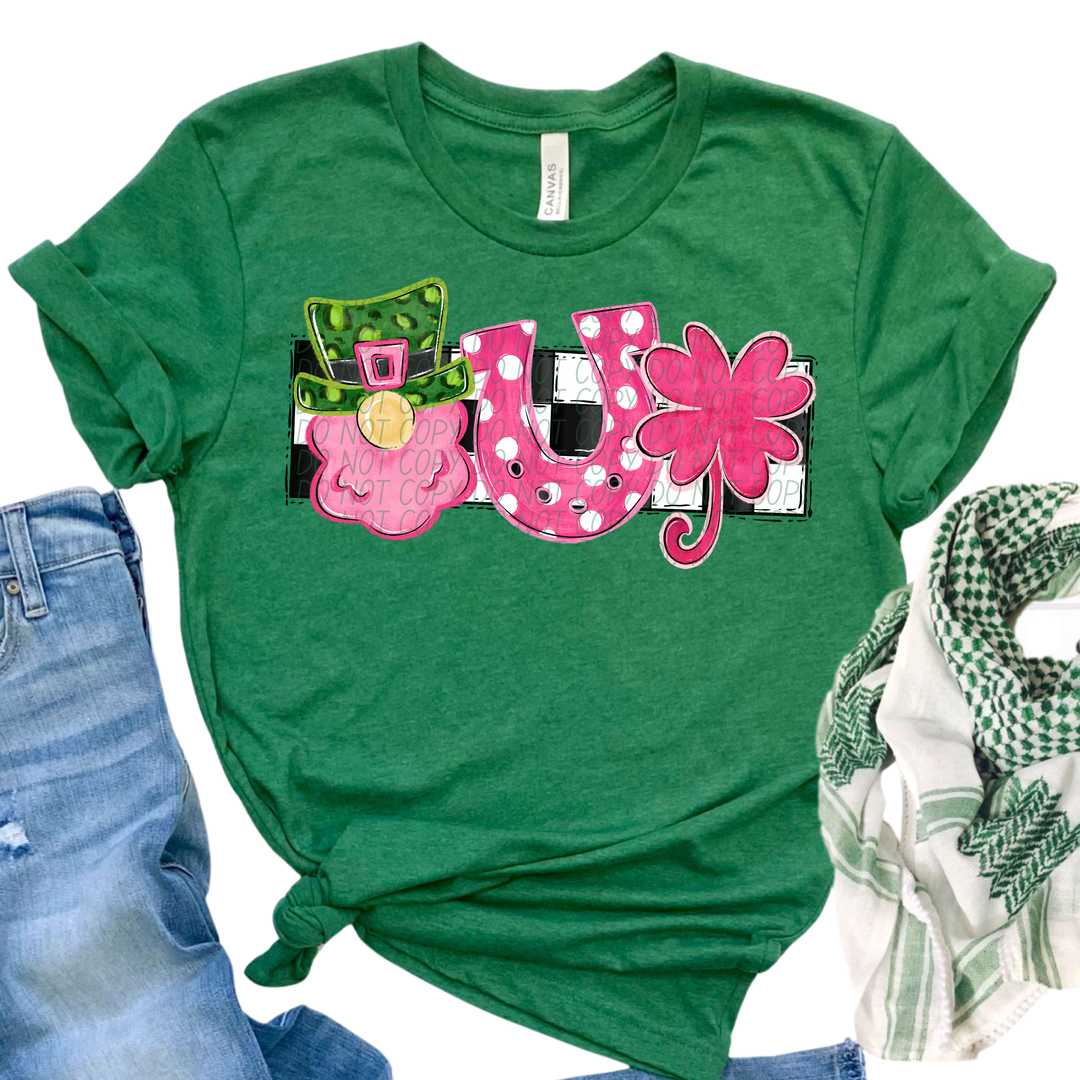 Pink St Patricks Day DTF Print