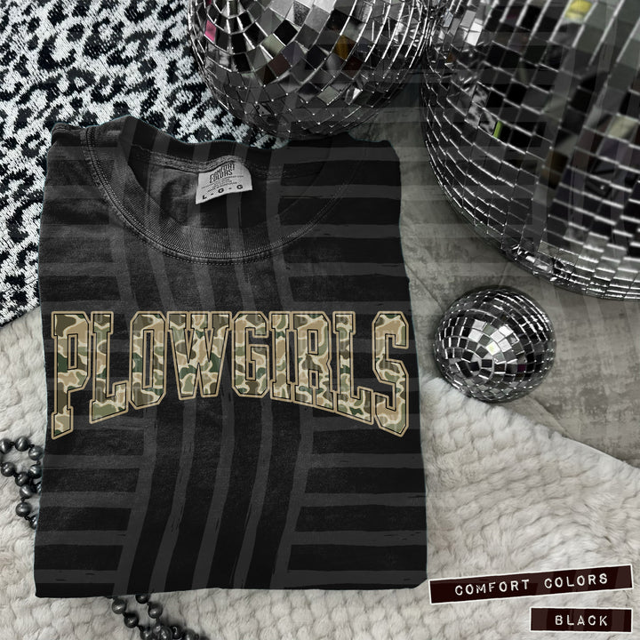 Simple Camo Arched Glitter Mascots DTF Print