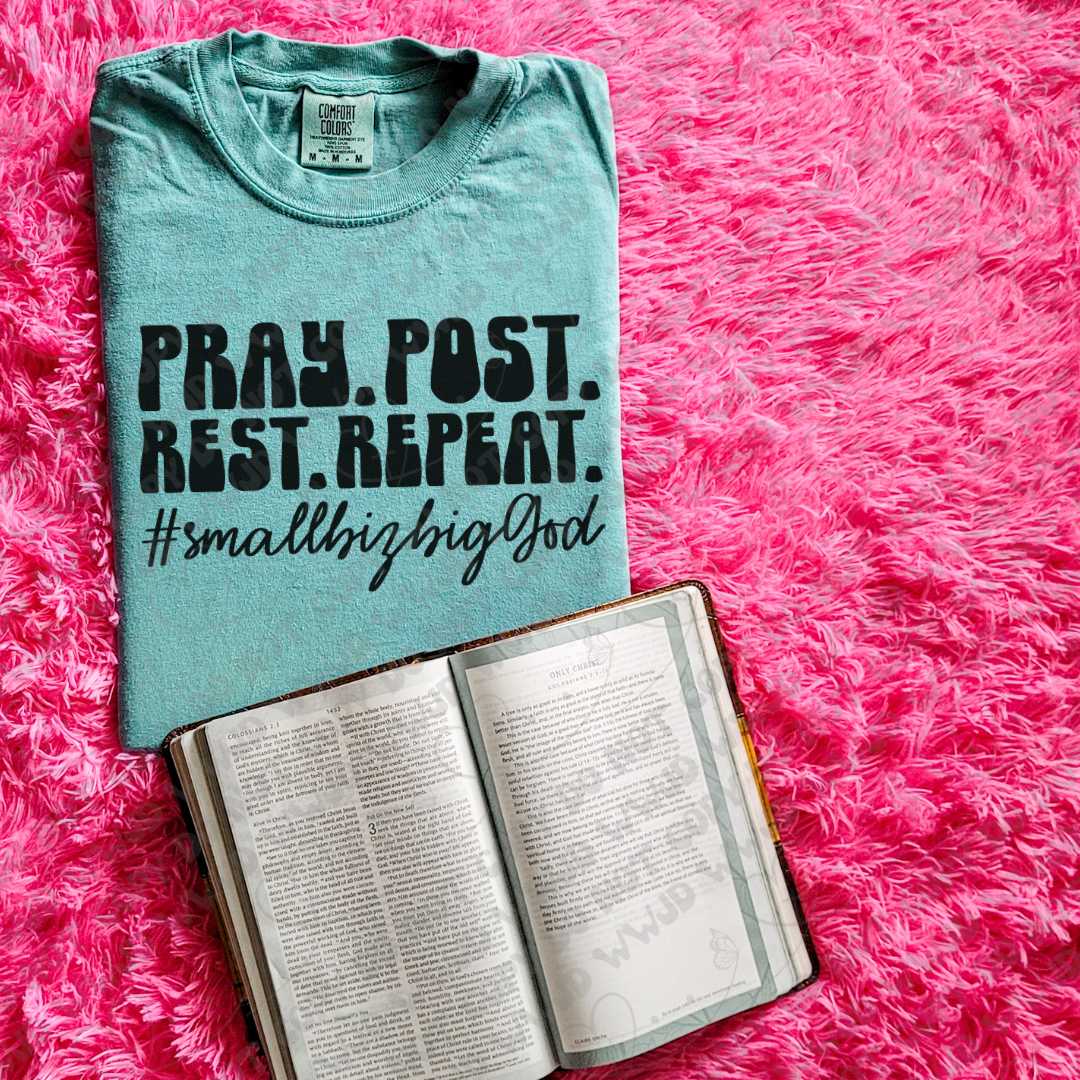 Pray Post Rest Repeat DTF Print