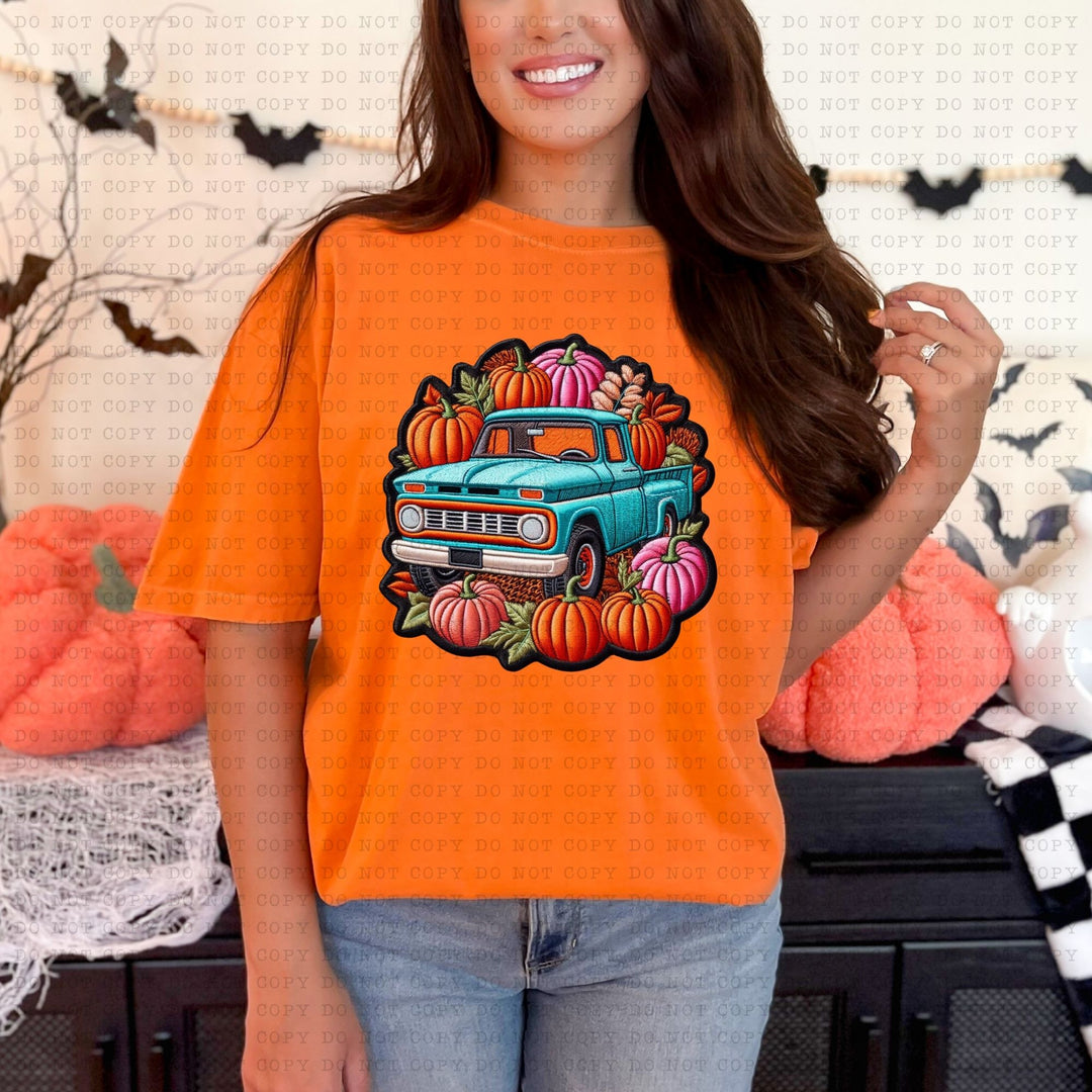 Pumpkin Truck DTF Print