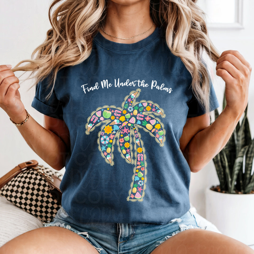 Fine Me Under the Palms DTF Print