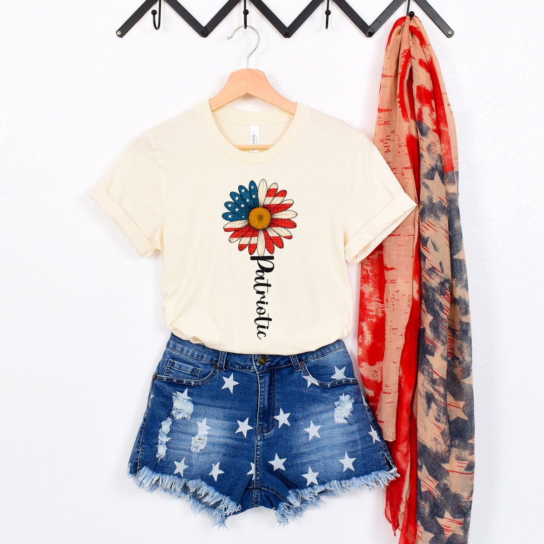 Patriotic Sunflower DTF Print