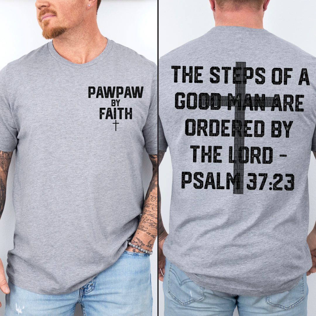 Psalm 37:23 Fathers Day Collection BACK DTF Print