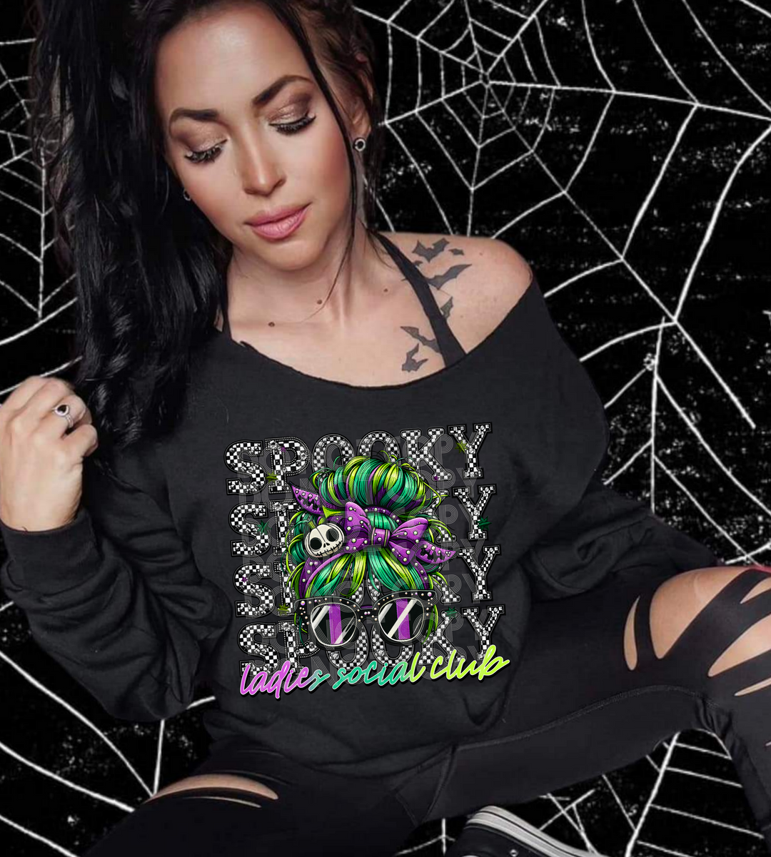 Spooky Ladies Social Club DTF Print