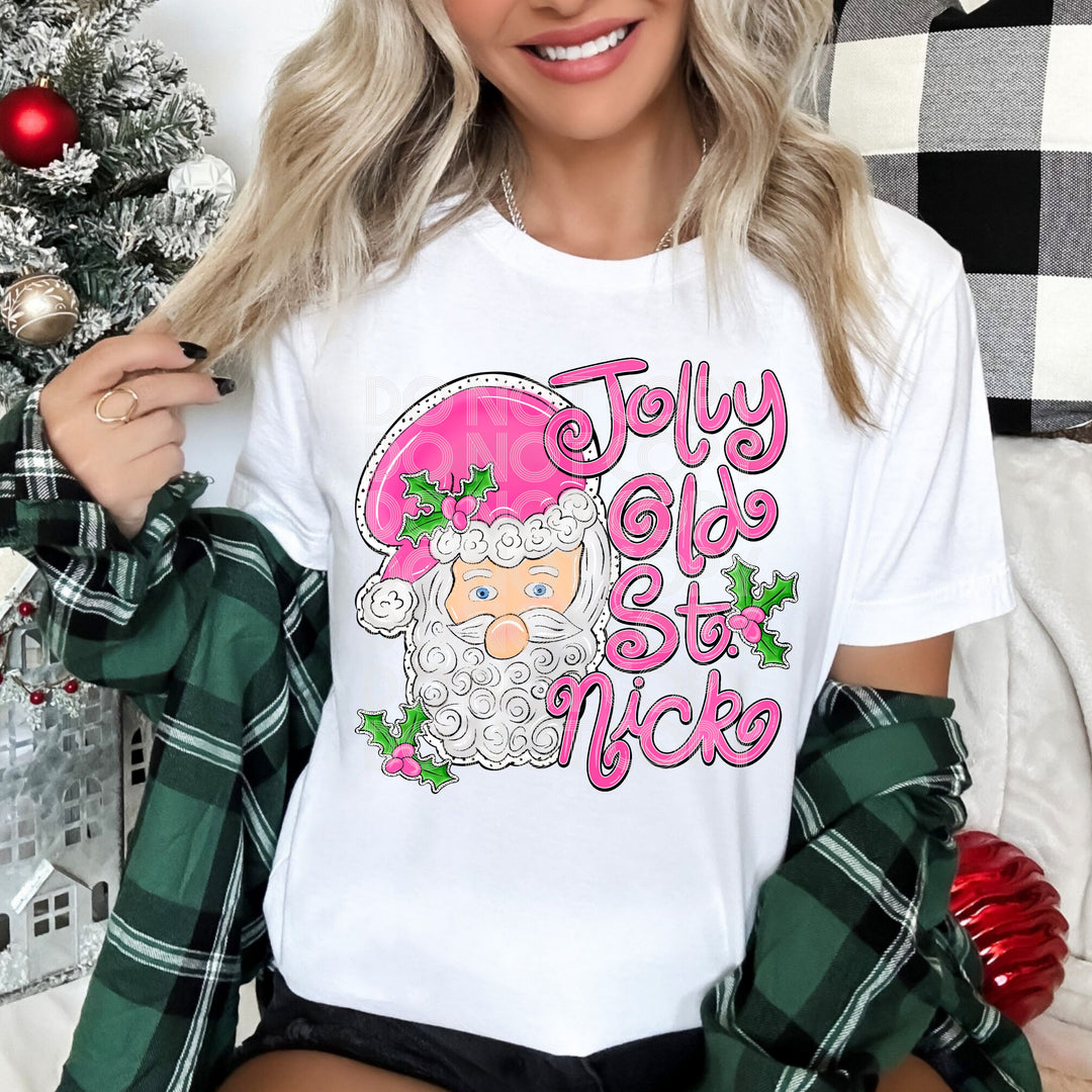 Jolly Old St. Nick DTF Print