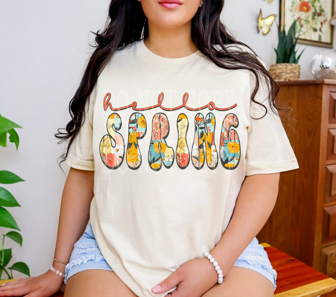 Hello Spring DTF Print