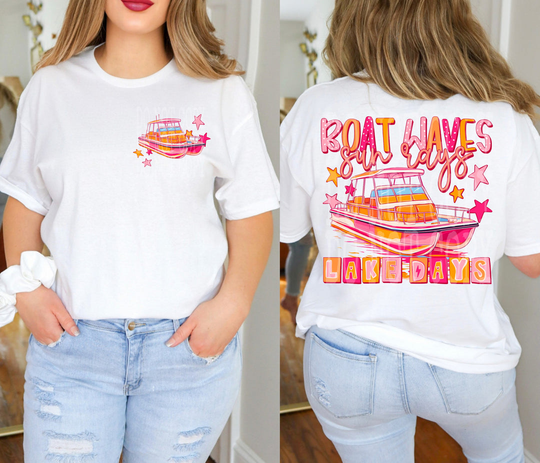 Boat Waves DTF Print