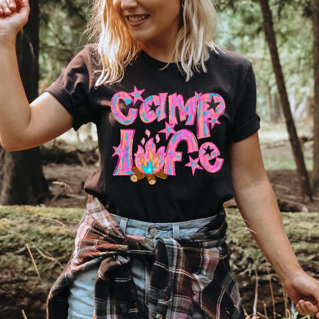 Camp Life DTF Print