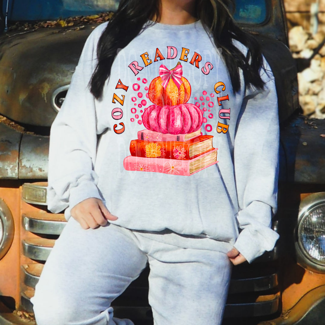 Cozy Reader Vibes DTF Print