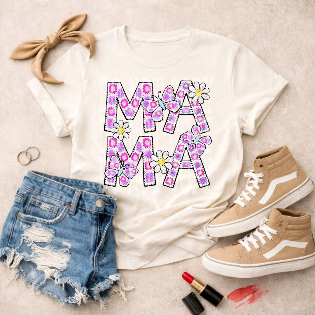Mama Crochet DTF Print