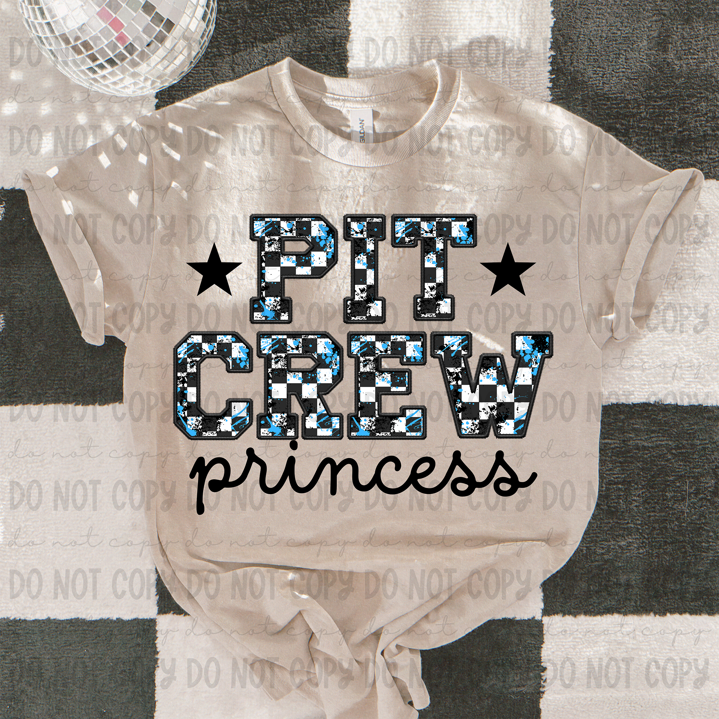 Pit Crew Princess DTF Print