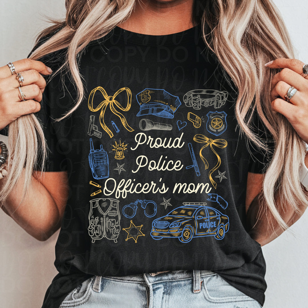 Proud Police Officer Family DTF Print