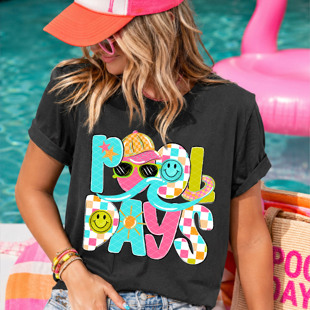 Pool Days DTF Print