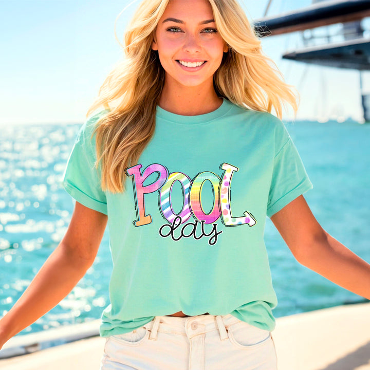 Pool Day DTF Print