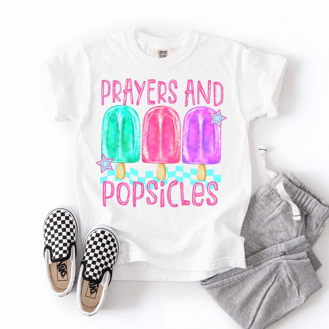 Prayers Popsicles Girl DTF Print