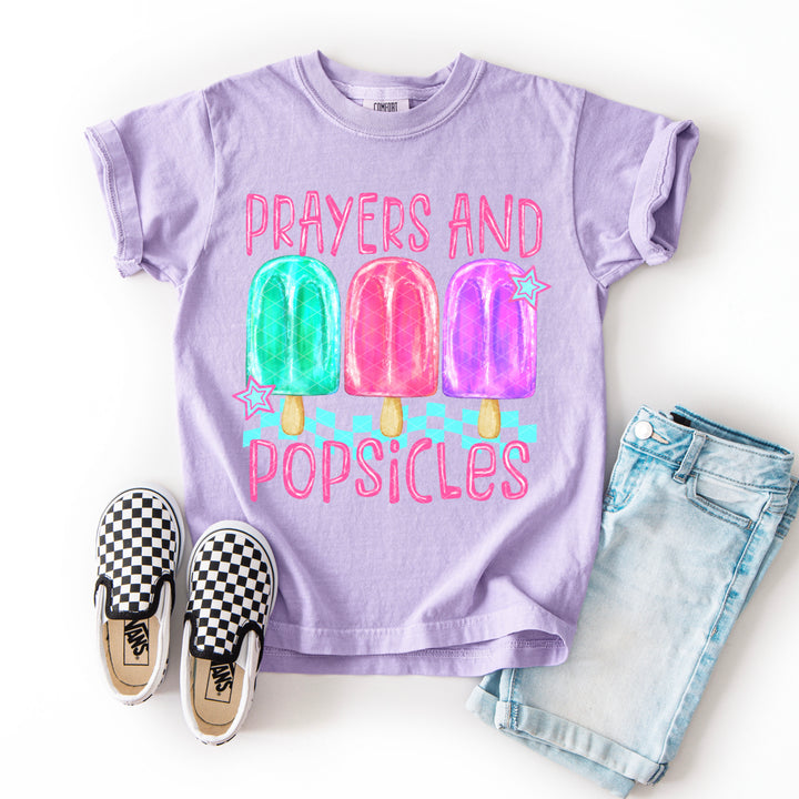 Prayers Popsicles Girl DTF Print