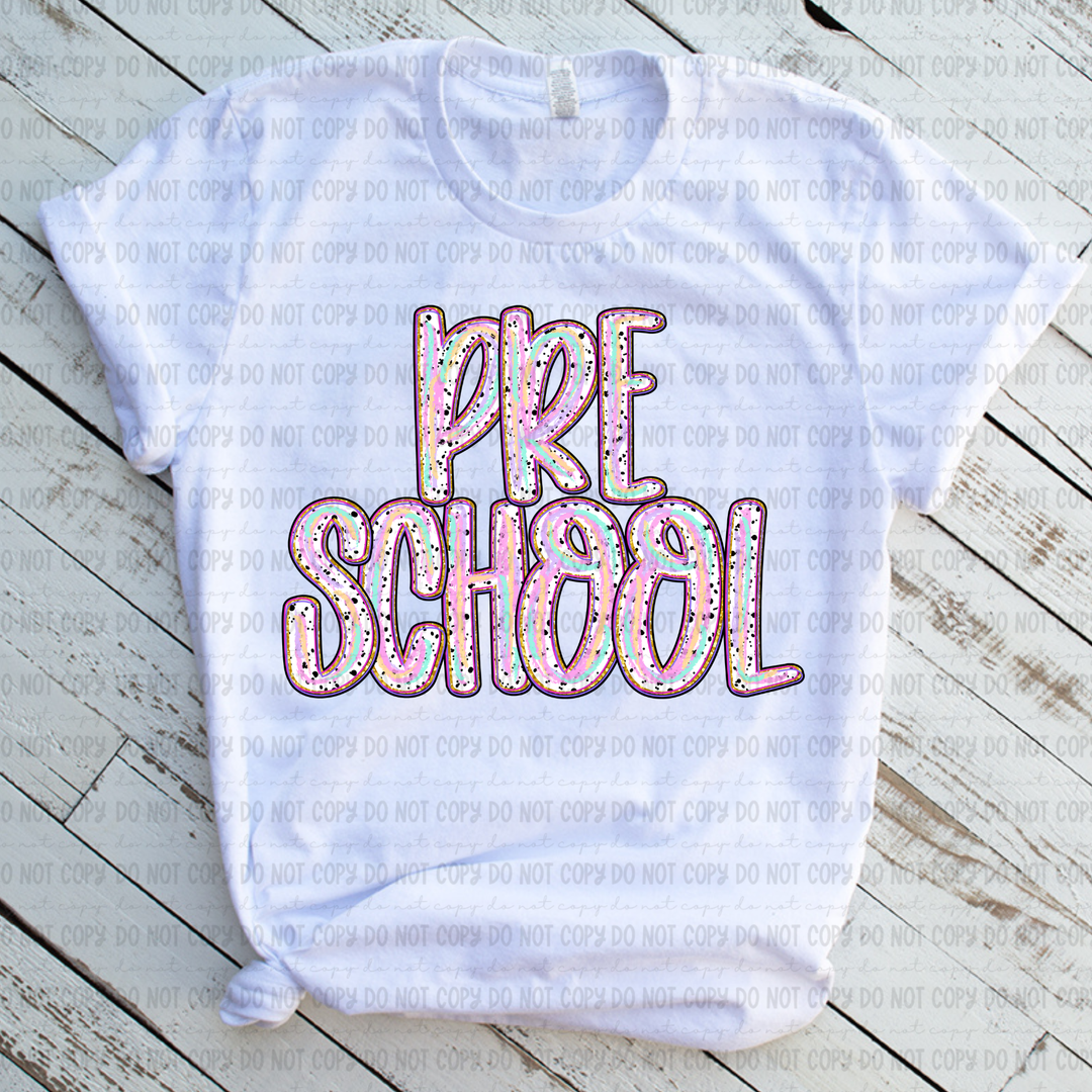 Color Dotted Grade Levels DTF Print