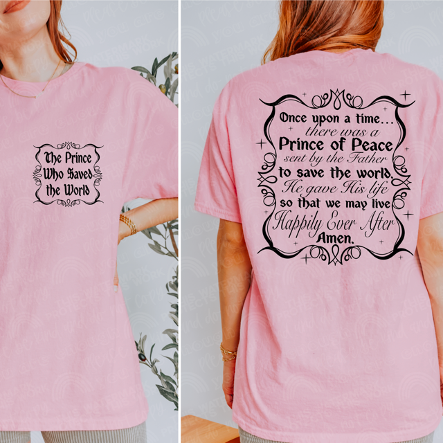 The Prince Who Saved The World BACK ONLY DTF Print