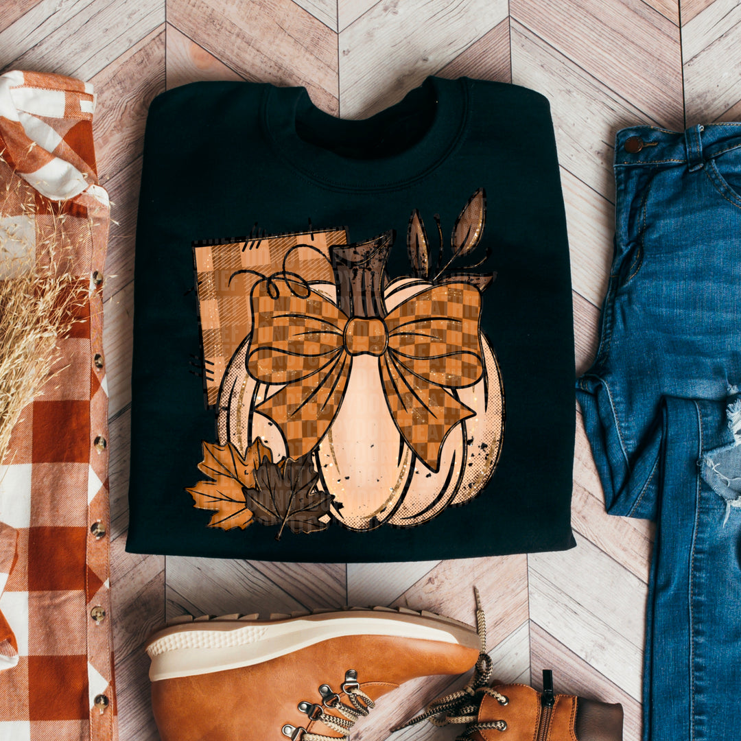 Pumpkin Patch Doodle DTF Print