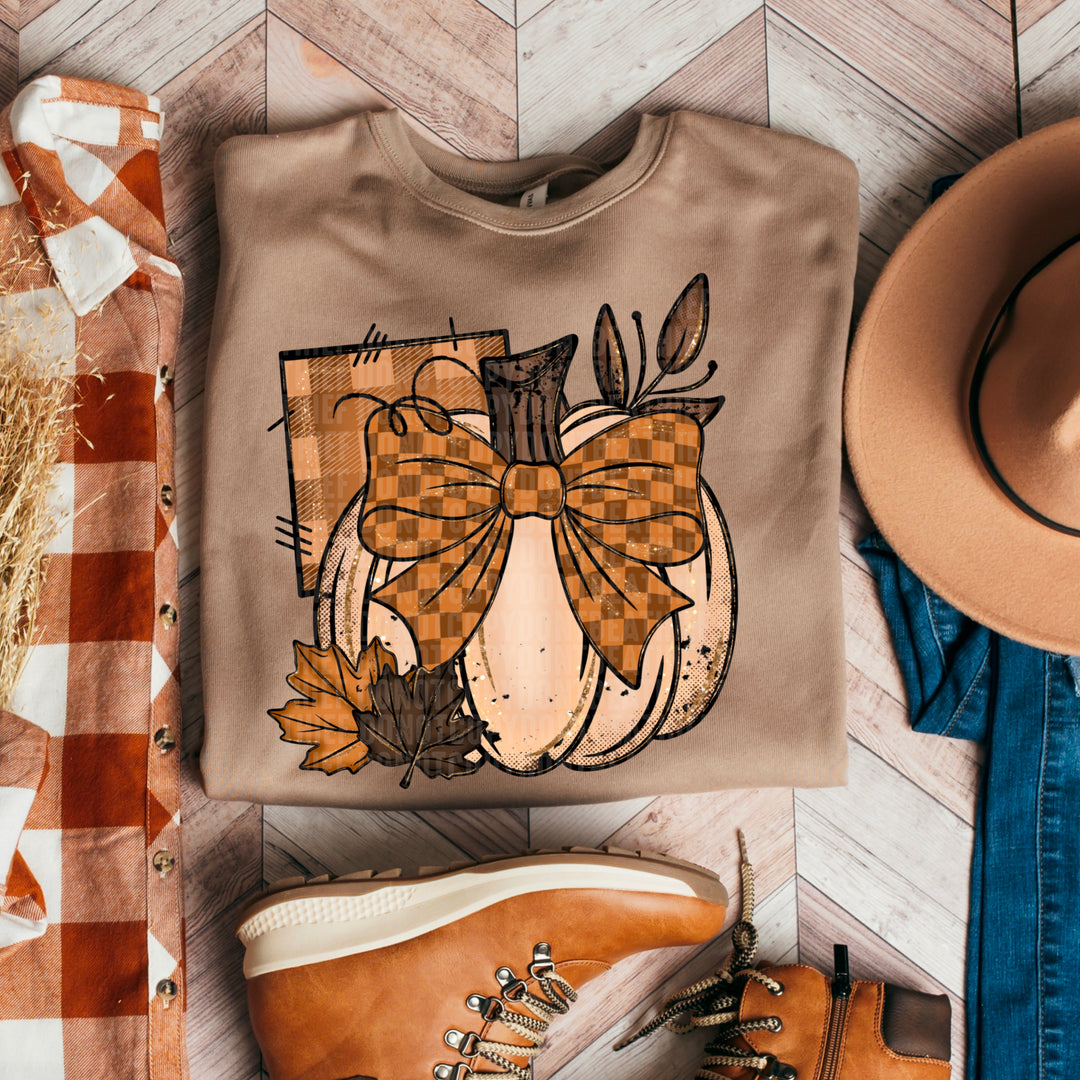 Pumpkin Patch Doodle DTF Print