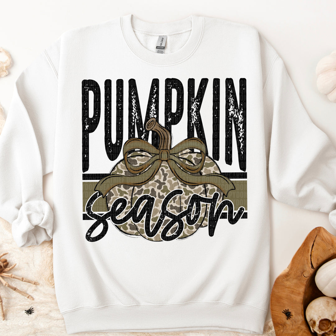 Pumpkin Season Camo DTF Print