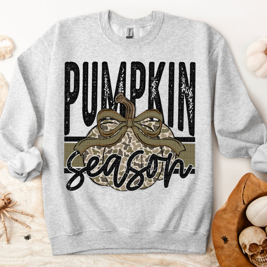 Pumpkin Season Camo DTF Print