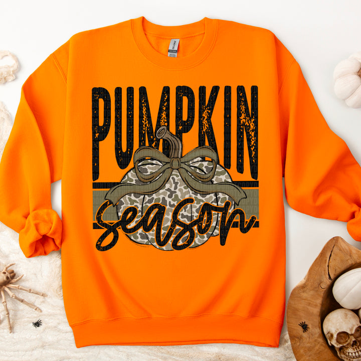 Pumpkin Season Camo DTF Print