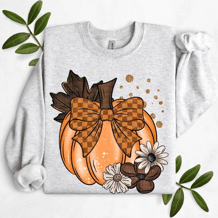 Pumpkin Floral DTF Print