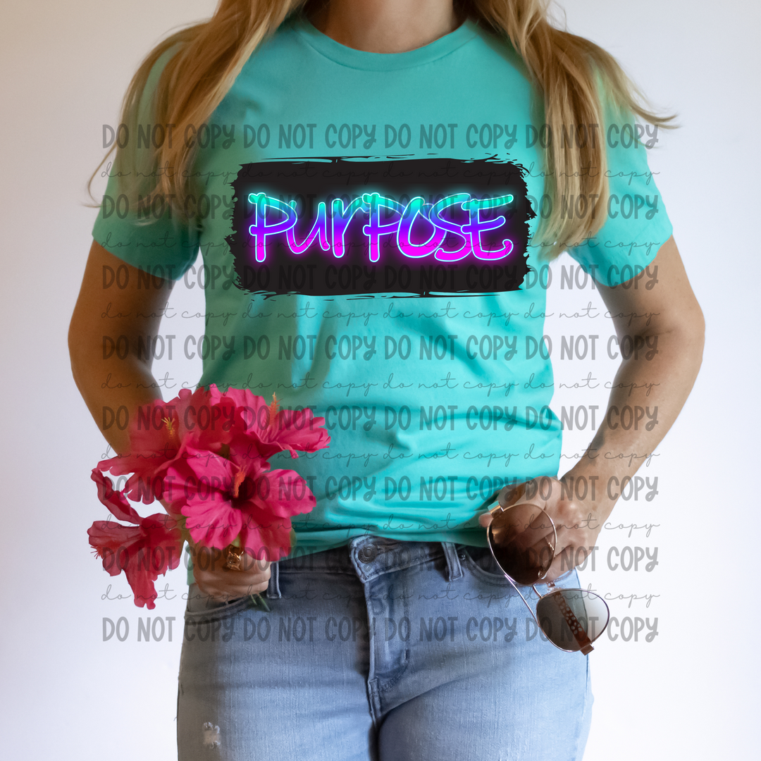Purpose Neon DTF Print