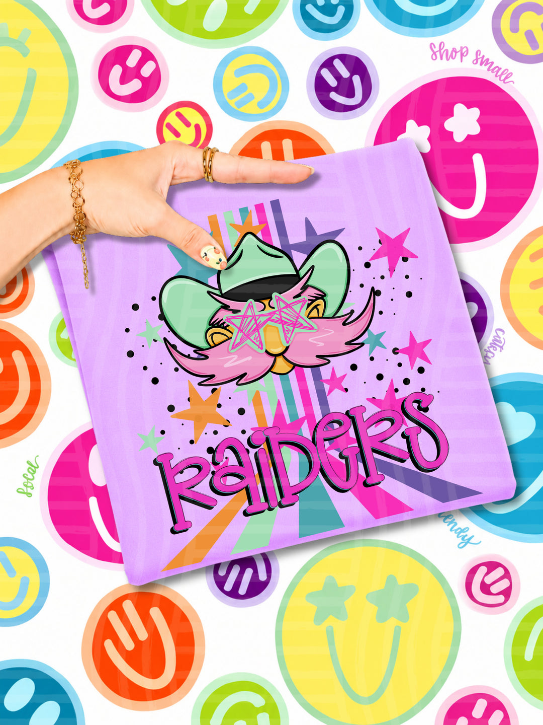 Starry Eyes Rainbow Mascots DTF Print