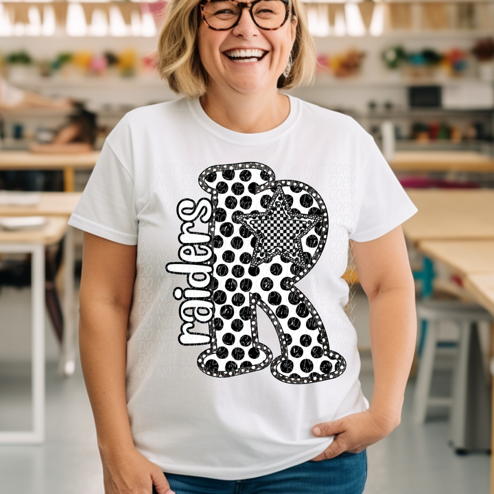 Polka Dot Mascots DTF Print