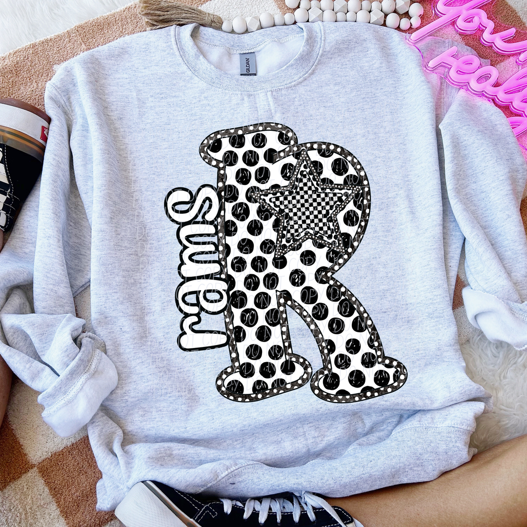 Polka Dot Mascots DTF Print