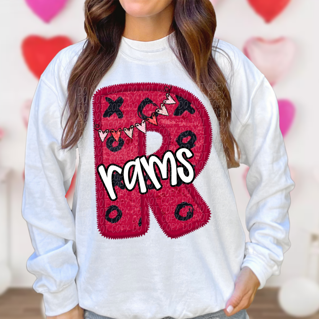 Valentines Day School Spirit T-Z DTF Print