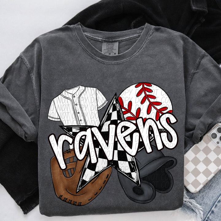 Baseball Mascots DTF Print