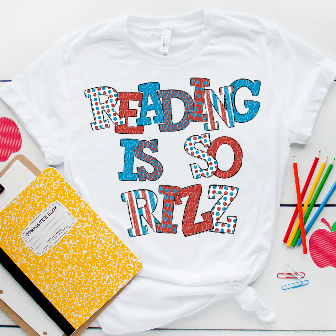 Reading Is So Rizz DTF Print