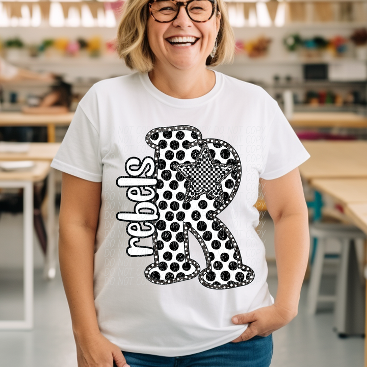 Polka Dot Mascots DTF Print