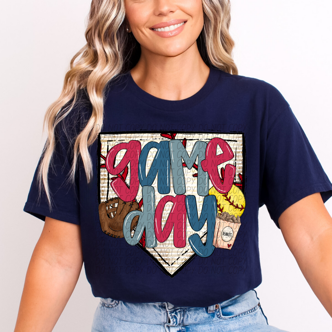 Game Day Softball Mound DTF Print