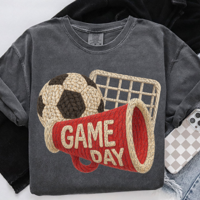 Yarn Game Day Soccer DTF Print