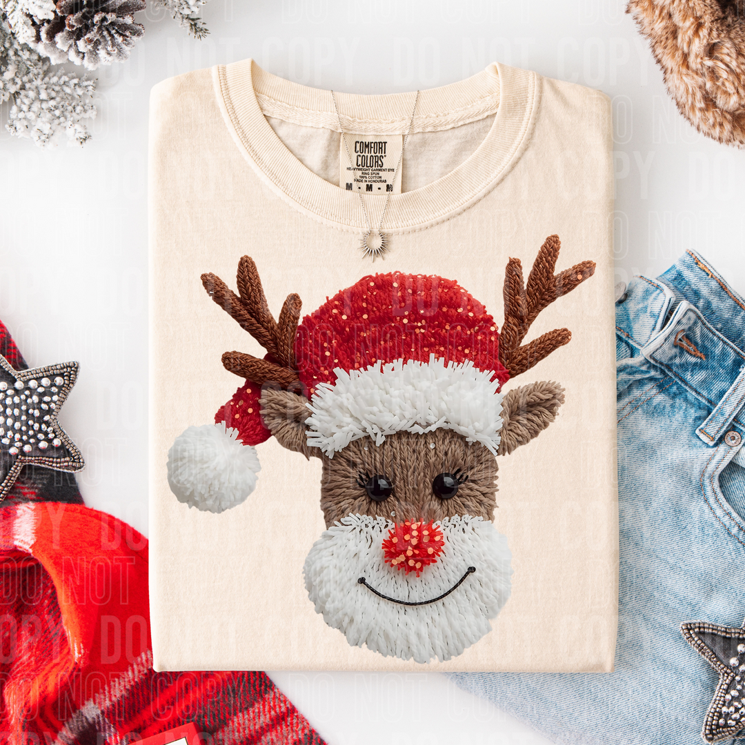 Reindeer Yarn DTF Print