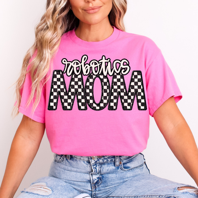 Checker Sports Mom DTF Print