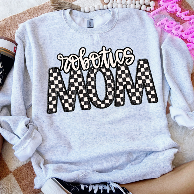 Checker Sports Mom DTF Print